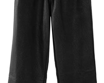 Custom Tailor Made Bespoke Real Lambskin Leather Drawstring Trouser Pants Zipper Pockets New