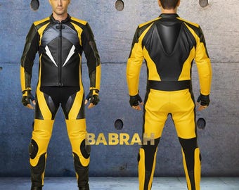 Custom Tailor Made Premium Genuine Leather Motorcycle Racing Suit Sports Bike 1 Piece Suit Jacket Pant New Model:2059