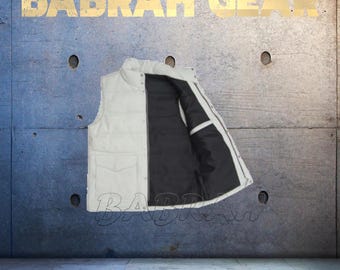 Premium Genuine Leather Motorcycle Vest: Biker Riding Touring Street Vests # 218