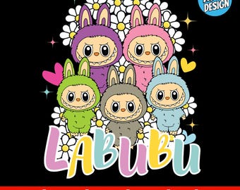 Labubu Designs Svg, Labubu Png, Labubuu Sublimation, T Shirt Design, Monster Characters, Svg Cut Files, Instant Download