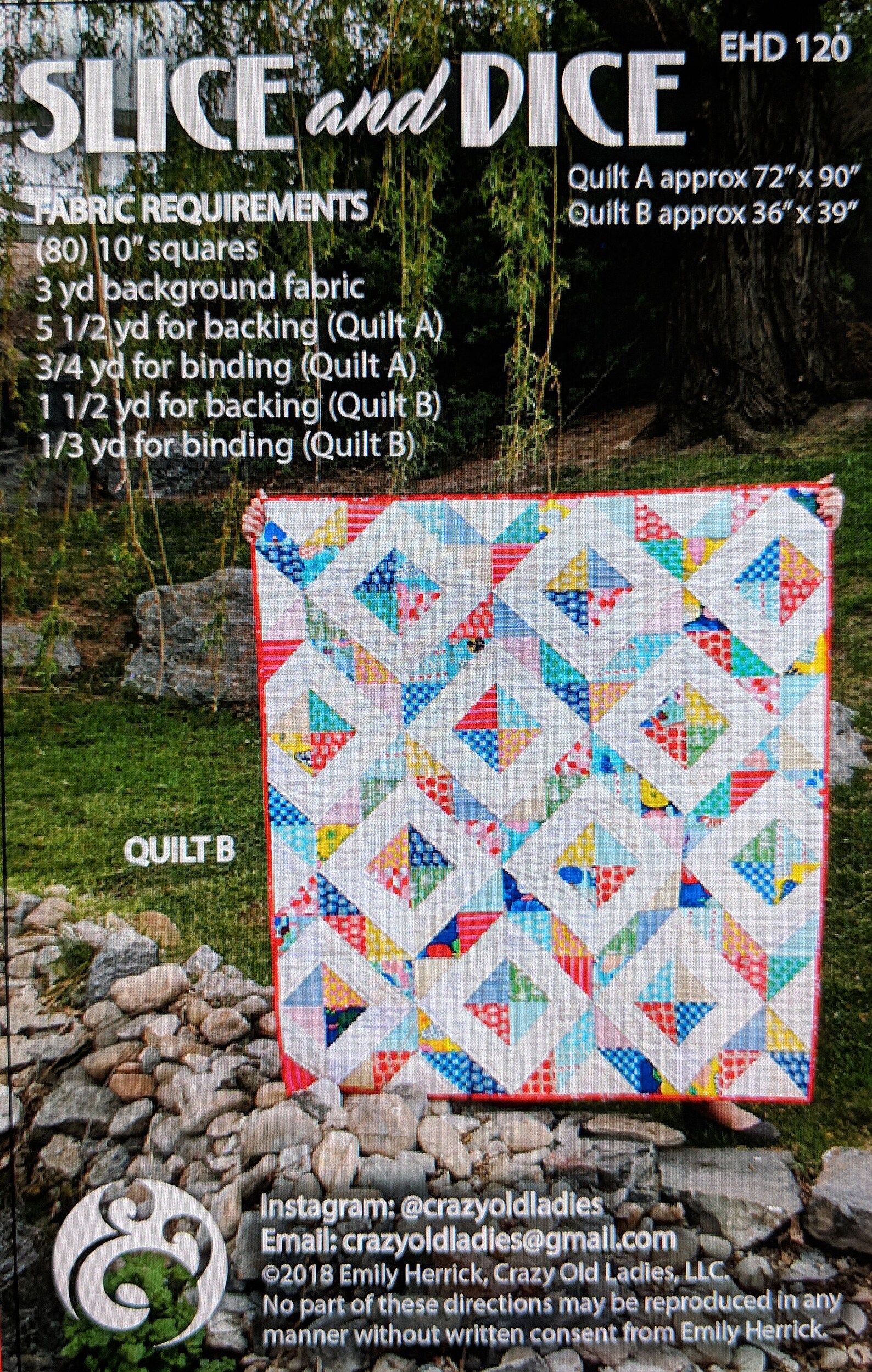SLICE and DICE Quilt Pattern- PDF - Etsy