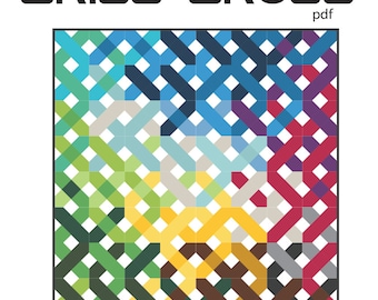 CRISS CROSS Quilt Pattern- PDF