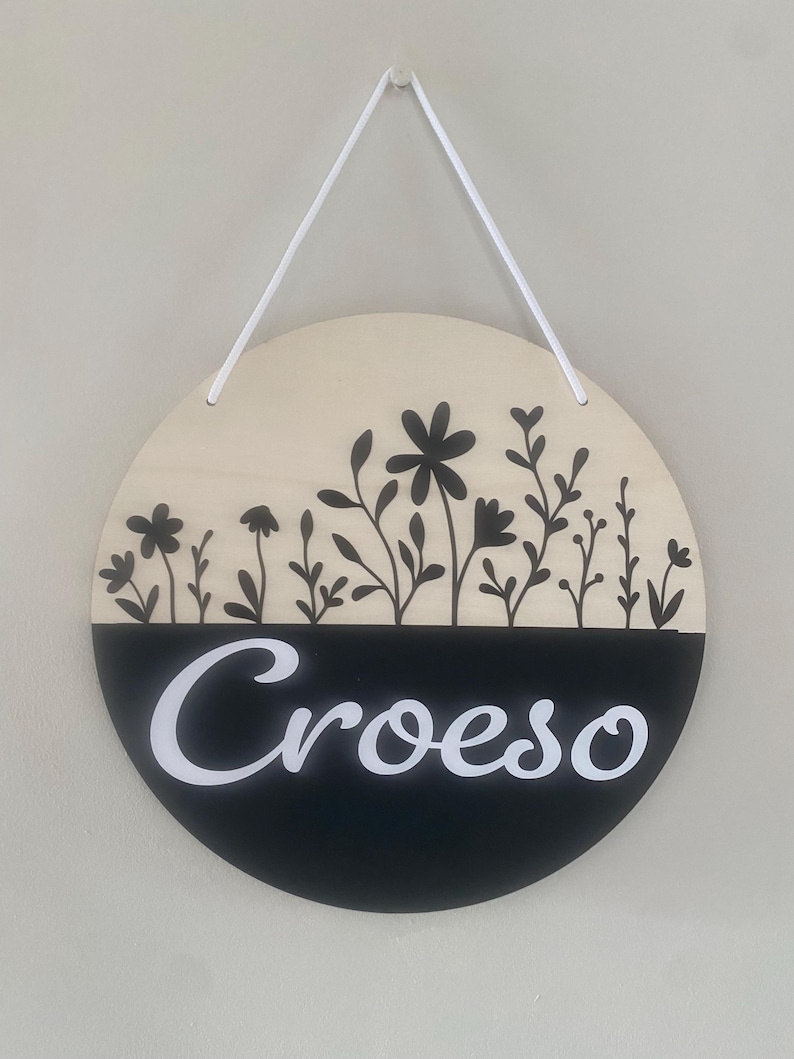 Welcome Sign / Arwydd Croeso - Etsy UK