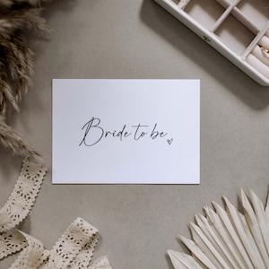 Postkarte Bride to be