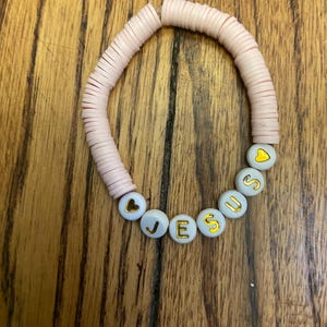 Pink Jesus bracelet