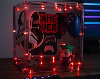 Custom Gamer LED Display Cube: Personalized Gaming Room Decor