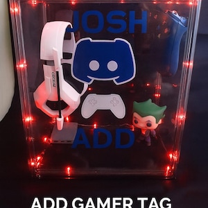 Custom Gamer LED Display Cube: Personalized Gaming Room Decor