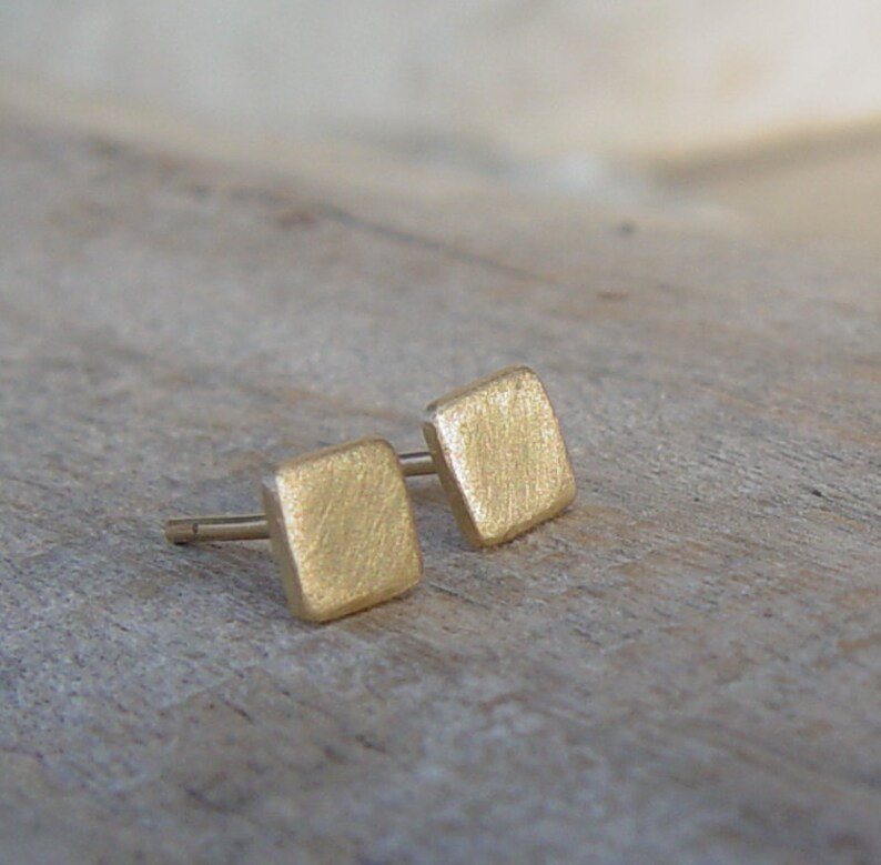 Gold Stud Earrings 5mm Small Gold Earrings Gold Stud Etsy