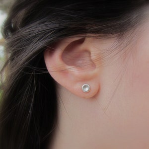 Silver Stud Earring, Medium (5mm) Sterling Silver Stud Earrings, Silver Post Earrings, Sterling Silver Studs