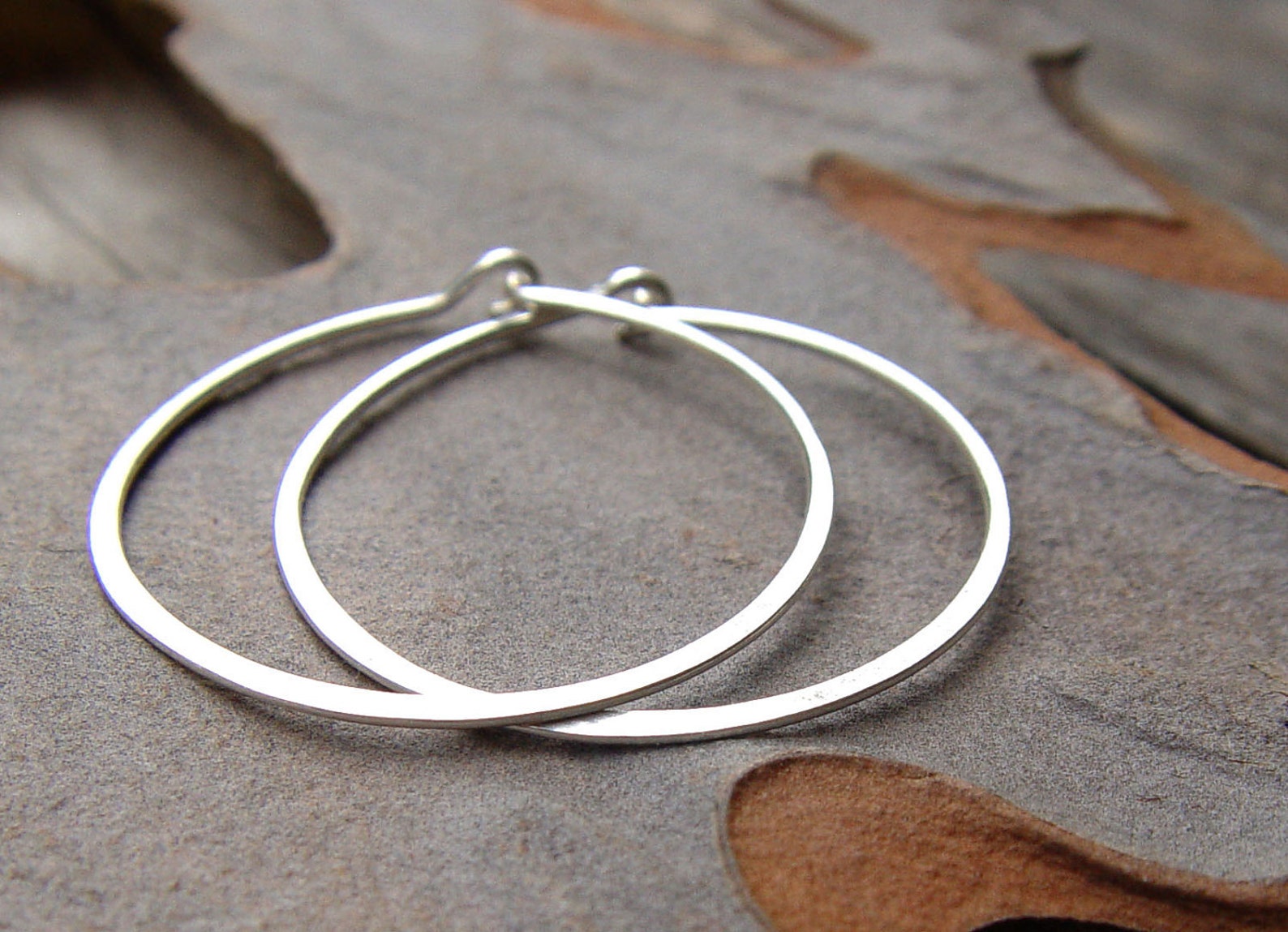 sterling silver hoops