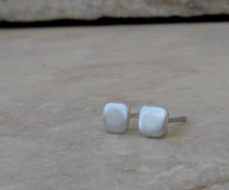 Silver Stud Earrings 5mm Small Silver Earrings Silver Stud Etsy