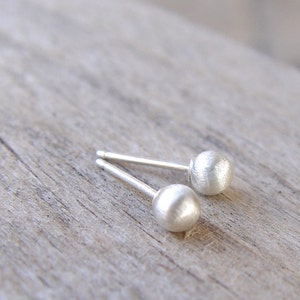 Small Silver Studs, Sterling Silver Post Earrings, Small Sterling Silver Studs, Silver Studs Earrings, Silver Studs image 3