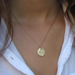 Gold Seed Necklace, Dainty Gold Necklace, Delicate Gold Necklace, Simple Everyday Jewelry, Dainty Pendant, Nature Inspired Necklace