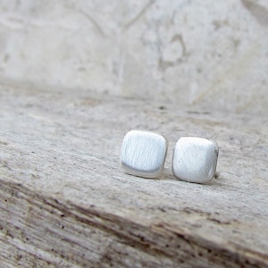 Silver Stud Earrings, 5mm Small Silver Earrings, Silver Stud Earing, Silver Square Studs, Stud Earings, Sterling Silver Stud Earrings