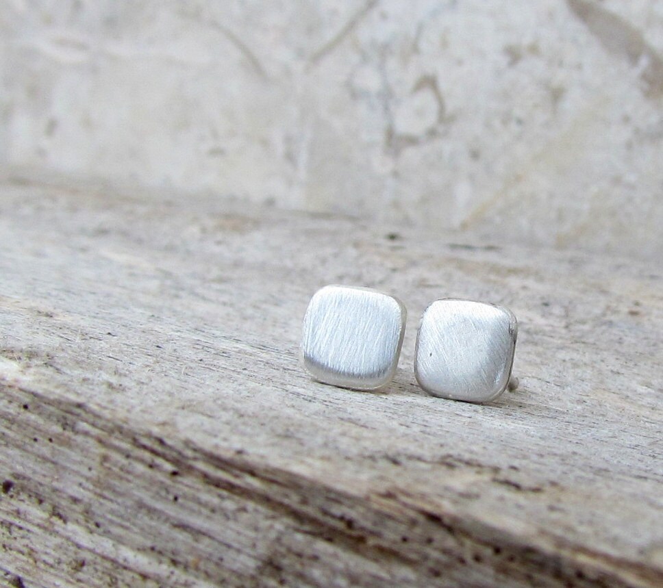 Silver Stud Earrings 5mm Small Silver Earrings Silver Stud Etsy