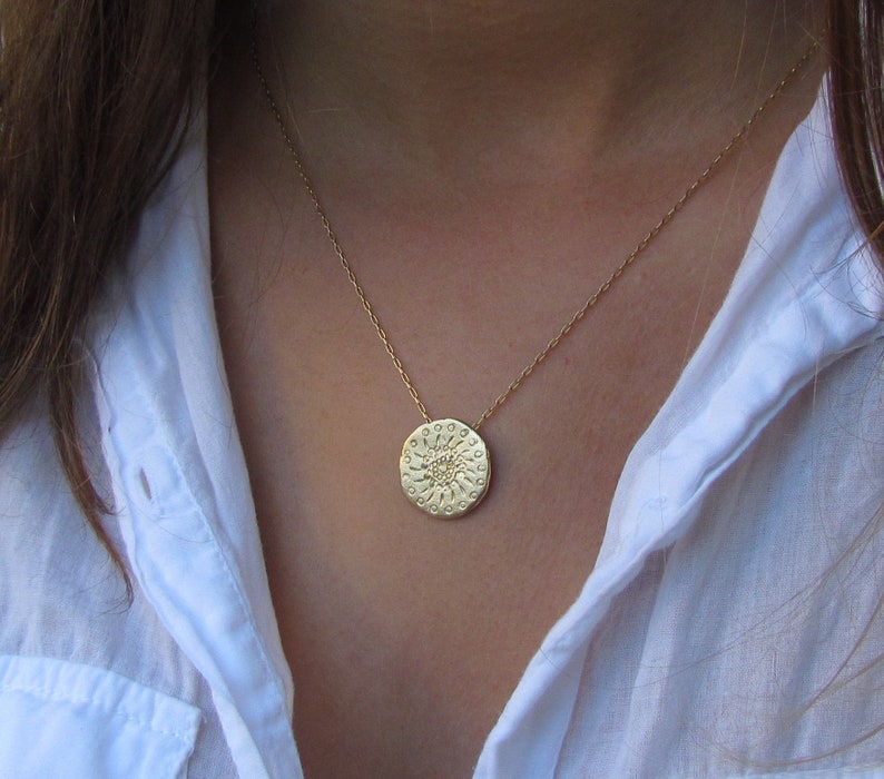 Mandala Jewelry Statement Necklace Mandala Necklace Coin Necklace Silver Necklace Silver Coin Necklace Silver Mandala Pendnat Necklace