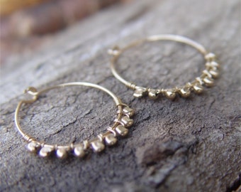 Small Gold Hoops, Small Gold Hoop Earring, Hammered Gold Hoop Earrings, Gold Hoop Earrings, Thin Gold Hoop Earrings