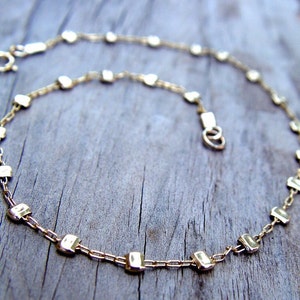 Gold filled Anklet, Gold Anklet, Gold Ankle Bracelet, Thin Gold Anklet
