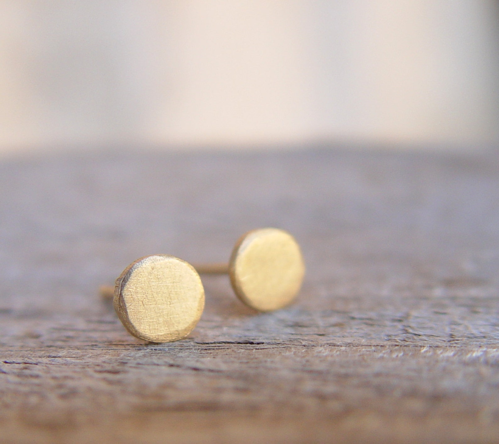 Gold Stud Earrings 5mm Small Gold Earrings Gold Stud Etsy