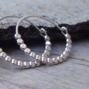 Silver Hoops , Sterling Silver Hoops, Silver Earrings, Sterling Silver Earring, Silver Hoop Earrings, Small Silver Hoop Earrings image 1