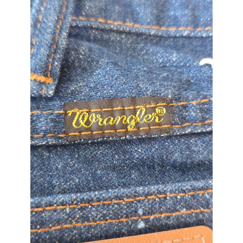 Vintage Wrangler 13MWZ cowboy-snit jeans 35 x 30 western 70s 80s Scovill VS afbeelding 11