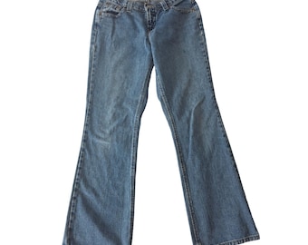 Rockies relaxte jeans met lage taille vintage bootcut maat 10R denim Y2K
