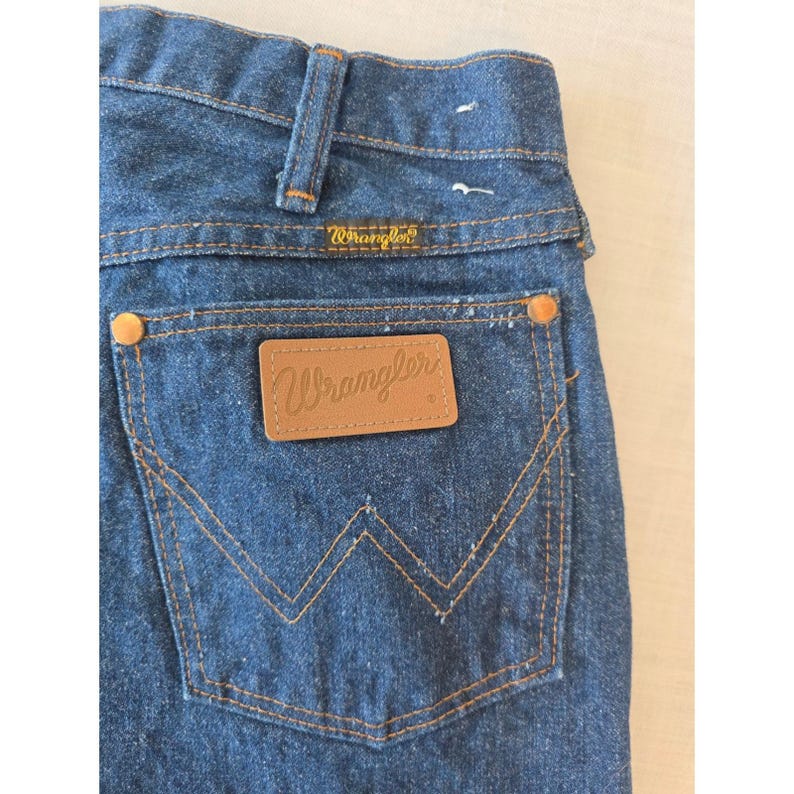 Vintage Wrangler 13MWZ cowboy-snit jeans 35 x 30 western 70s 80s Scovill VS afbeelding 10