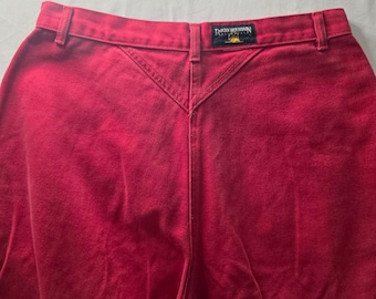 Rocky Mountain Vintage Red Western High Waisted Bareback Jeans 15/16 Rockies 90s
