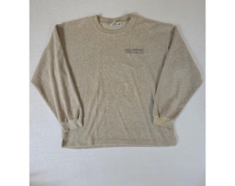 Vintage Crewneck Sweatshirt Dog Person Boucle Pullover Medium Grey Dog Lover