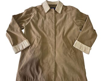 London Fog Limited Edition vintage trenchcoat lichtbruin crème contrast medium Y2K