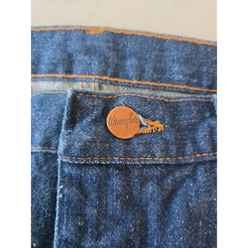 Vintage Wrangler 13MWZ cowboy-snit jeans 35 x 30 western 70s 80s Scovill VS afbeelding 5