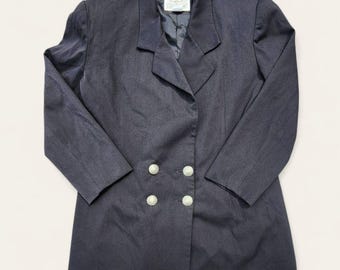 Longhorn by Niver Western Wear Black Wool Blend Blazer  Size Medium