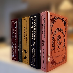 A Court of Thorns and Roses Full Series by Sarah J. Maas Rebinds, Limited Edition, Painted Edges *MADE TO ORDER*