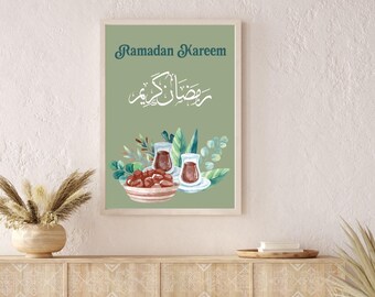 Ramadan Kareem Wall Art: Modern Islamic Home Decor (Digital Download)