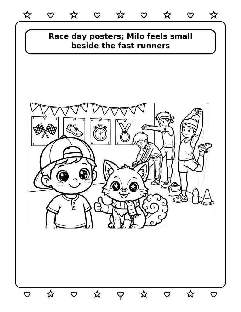 Coloring Pages for Kids – Milo's Big Race | Printable Toddler Coloring ...
