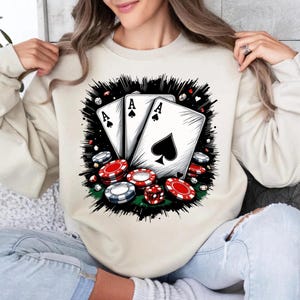 Cartes de poker PNG, conception de casino, chemise de jeu, art de nuit de poker, PNG de casino de la Saint-Valentin, conception d'amateur de jeux de cartes, chemise de jetons et de dés
