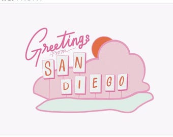 Greetings From San Diego Post Card
