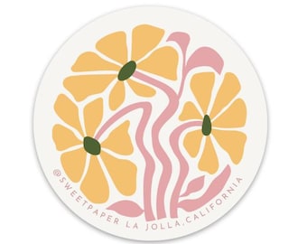 Yellow Flowers Sticker