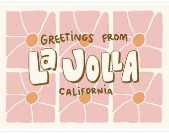 Greeting From La Jolla Postcard