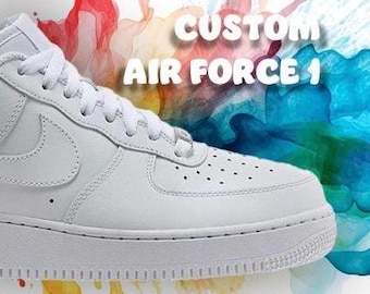 Custom Nike Air Force 1 | Personalized AF1 Hand-Painted & Engraved Sneakers | Customizable Nike Shoes