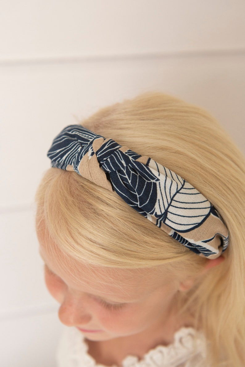 Blue Knotted Hard Headband for Girl Blue Womens Hard Headband Etsy