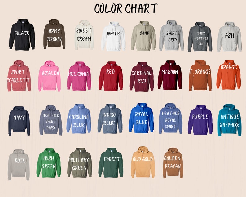 a large group of different colored sweatshirts on a white background