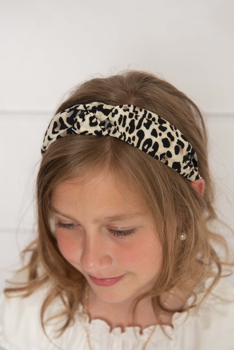 animal print knot headband