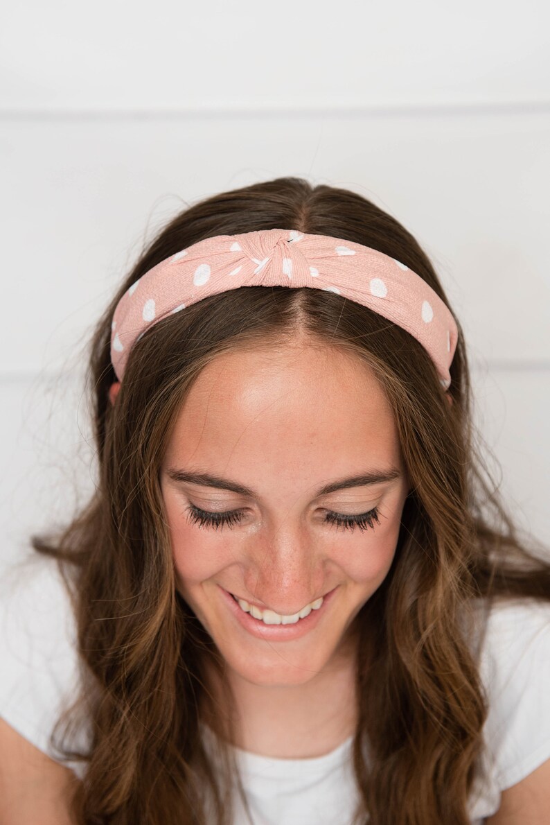 Mauve Knotted Hard Headband for Girl Womens Hard Headband for Etsy