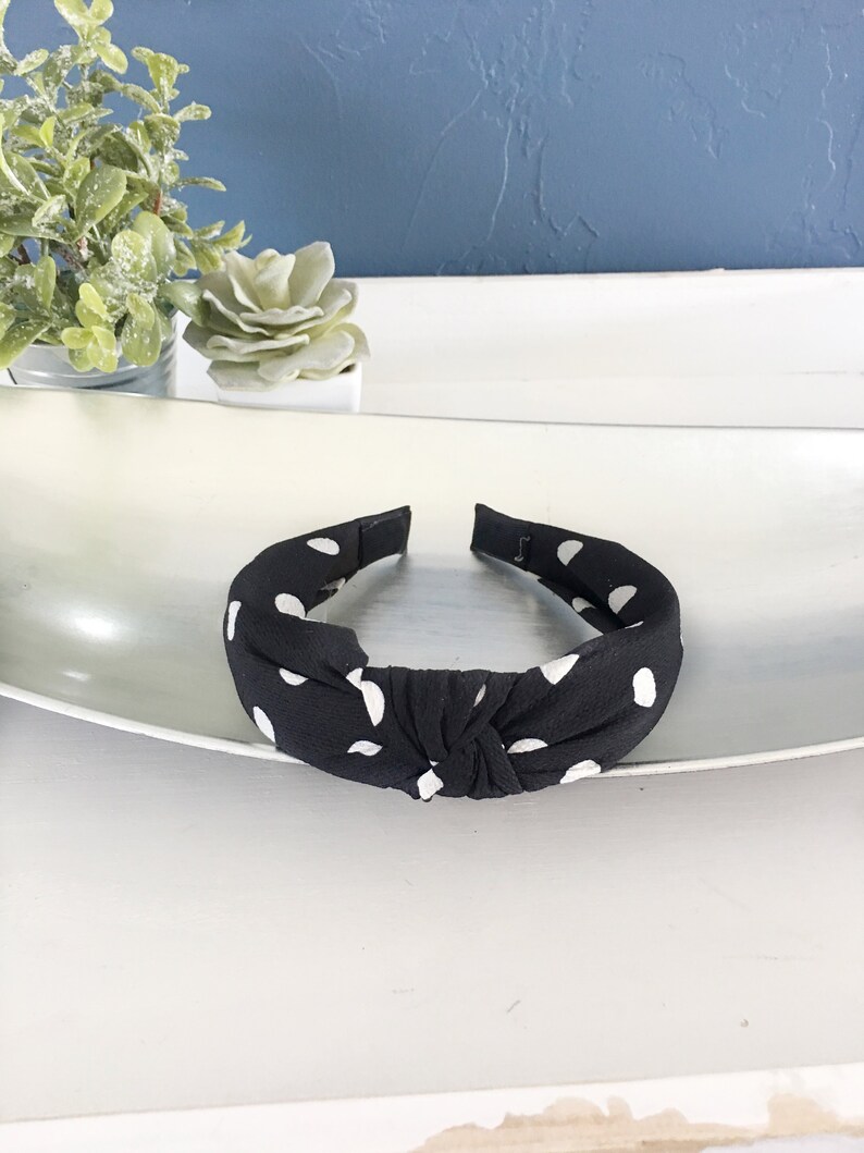 White knotted hard headband for girl womens hard headband for Etsy