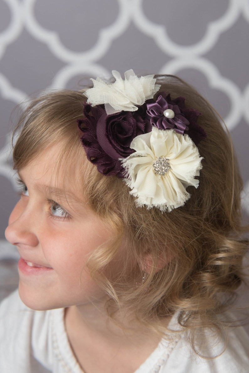 Plum Hair Clip Eggplant Hair Clip Purple Hair Clip Wedding Etsy