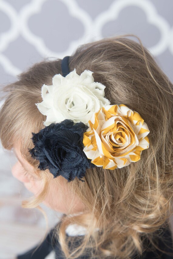 Navy Headband Mustard Headband Hard Headband Girl Hair Accessories Flower Girl Headband Toddler Headband Womens Headband Girl Birthday