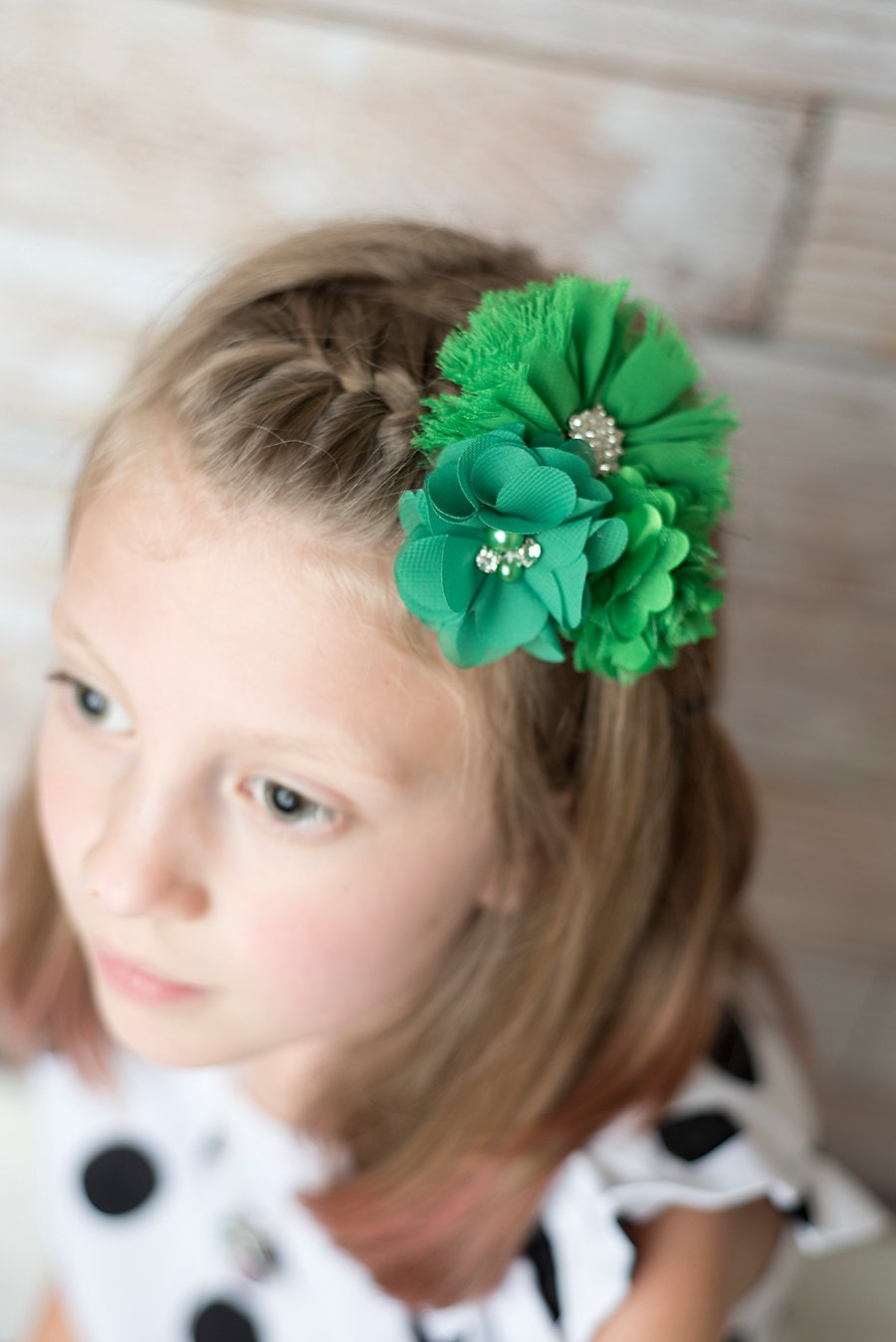 Purple flower clip purple bow purple hair clip purple hair Etsy