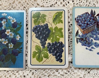 3 berry collection playing cards