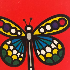 1 retro bold & beautiful butterfly swap card/playing card
